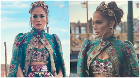 jennifer lopez dolce gabbana venezia|dolce and gabbana crown cape.